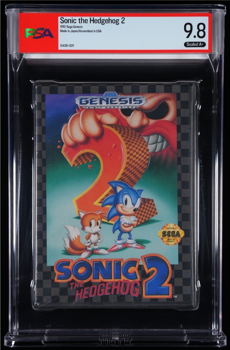Sonic the Hedgehog 2 (SEGA Genesis, 1992) PSA 9.8 A+ Factory Sealed Nintendo CGC Sonic the Hedgehog 2 (SEGA Genesis, 1992) PSA 9.8 A+ Factory Sealed Nintendo CGC