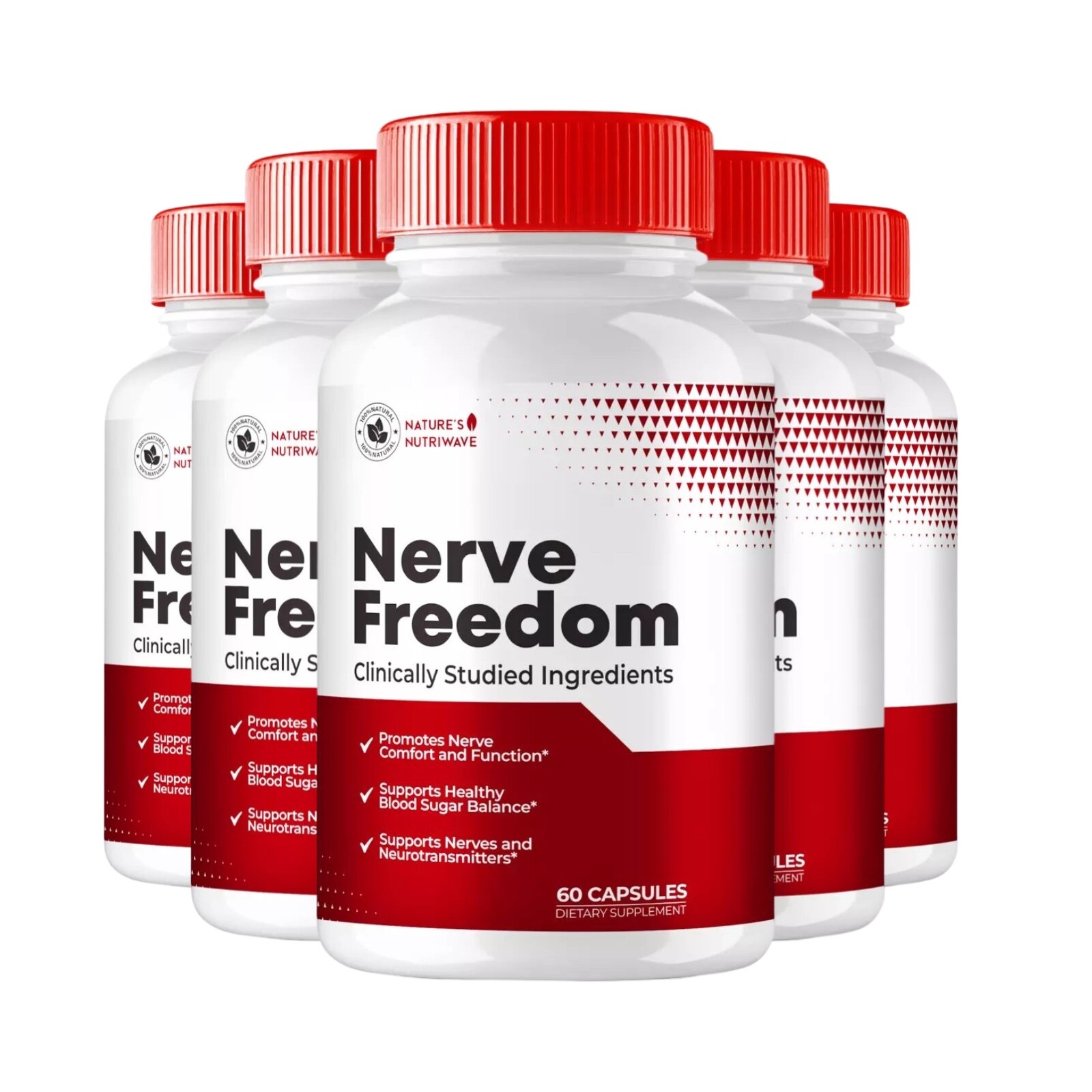 5-Pack Nerve Freedom Pills - NerveFreedom Healthy Blood & Nerves - 300 Capsules 5-Pack Nerve Freedom Pills - NerveFreedom Healthy Blood & Nerves - 300 Capsules