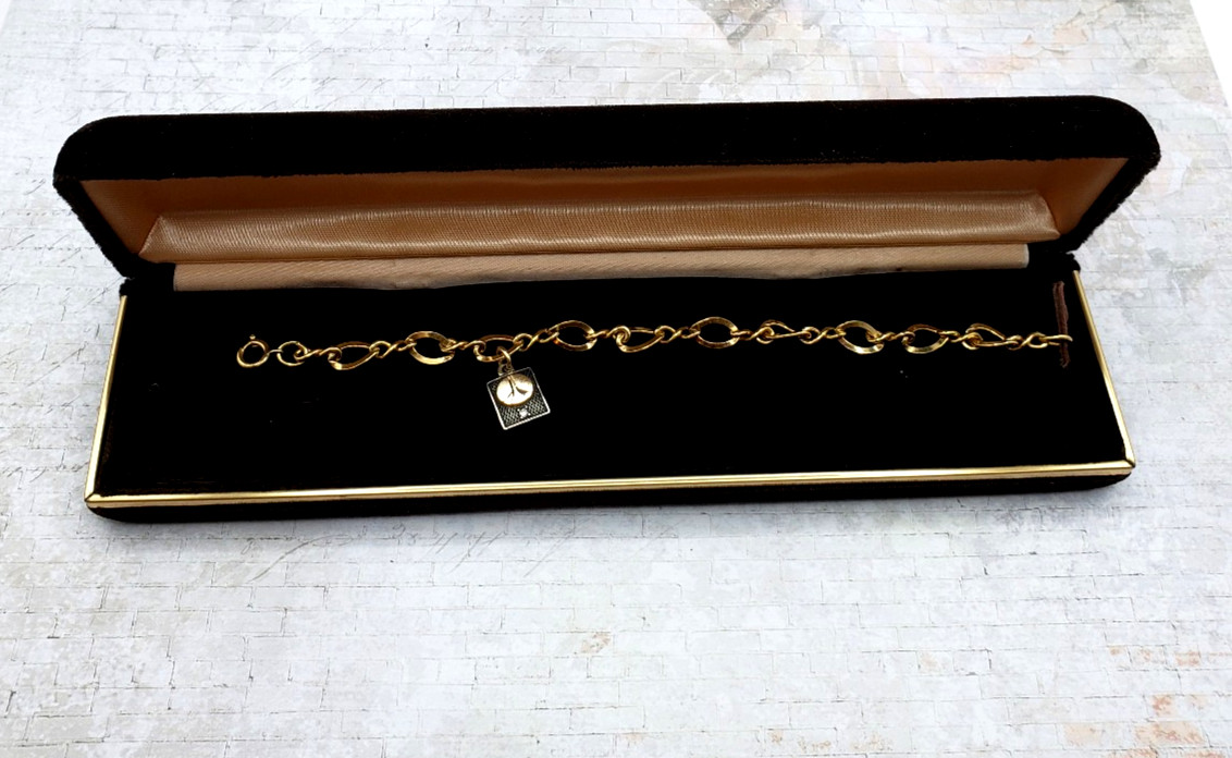 Vintage NASA Rockwell Emblem 12KGF bracelet w/ 10K Gold diamond charm 1960\'s Vintage NASA Rockwell Emblem 12KGF bracelet w/ 10K Gold diamond charm 1960\'s