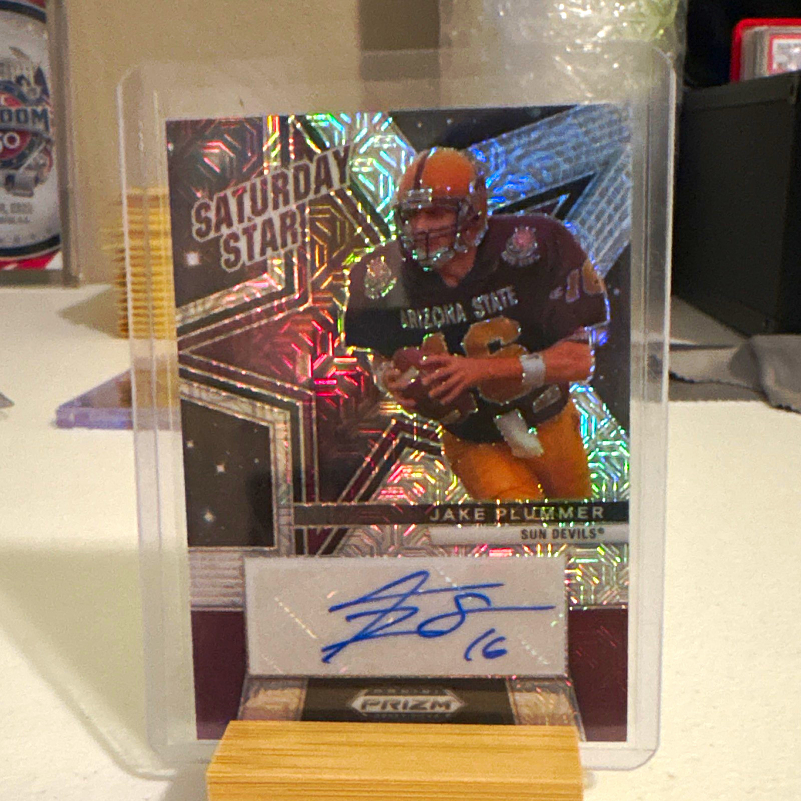 Panini 2025 Prizm Draft Picks Jake Plummer Saturday Star SSS-JPR Mojo /25 Auto Panini 2025 Prizm Draft Picks Jake Plummer Saturday Star SSS-JPR Mojo /25 Auto