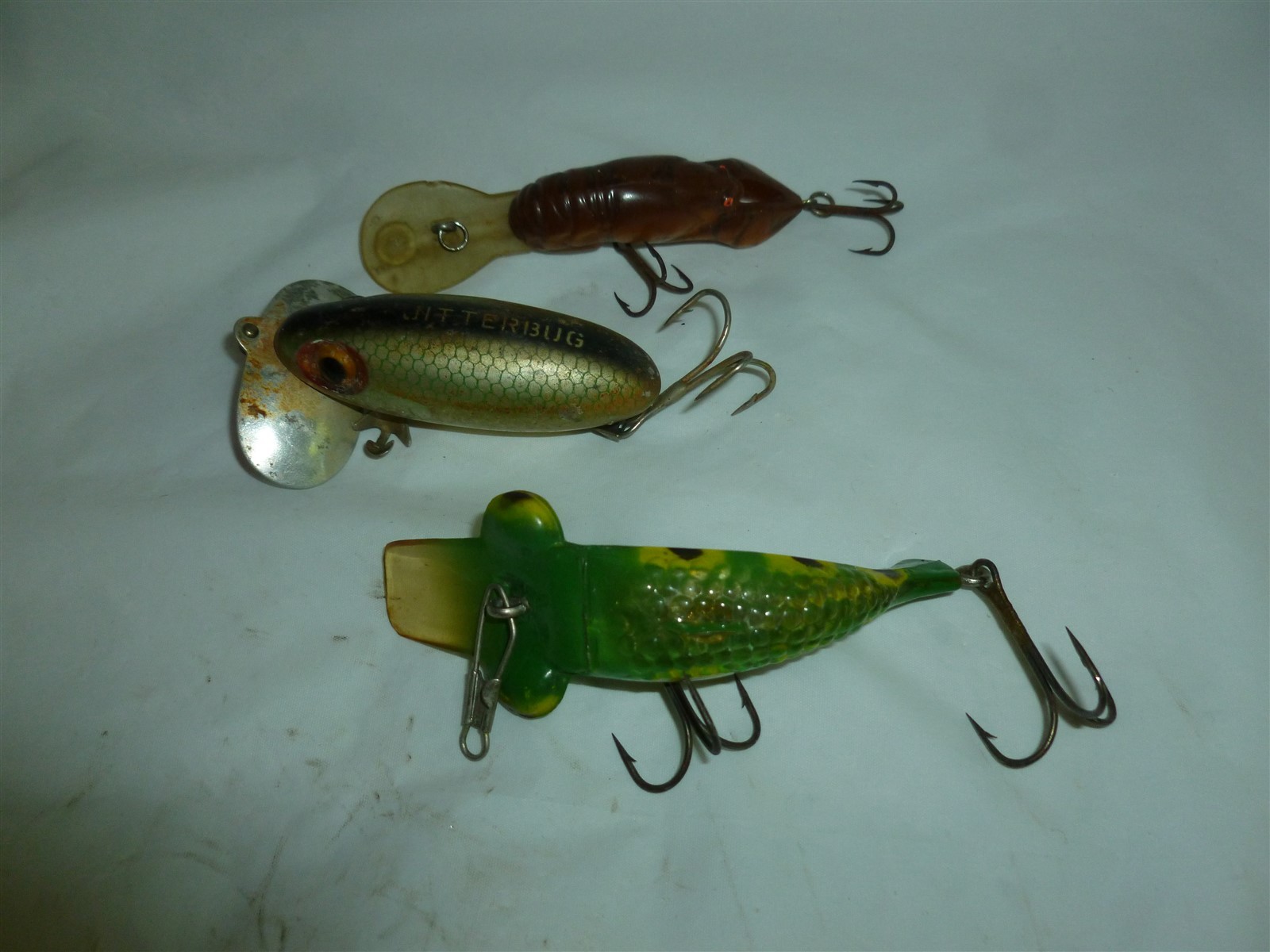  3 Vintage Usable Fishing Lures  Lot W-207