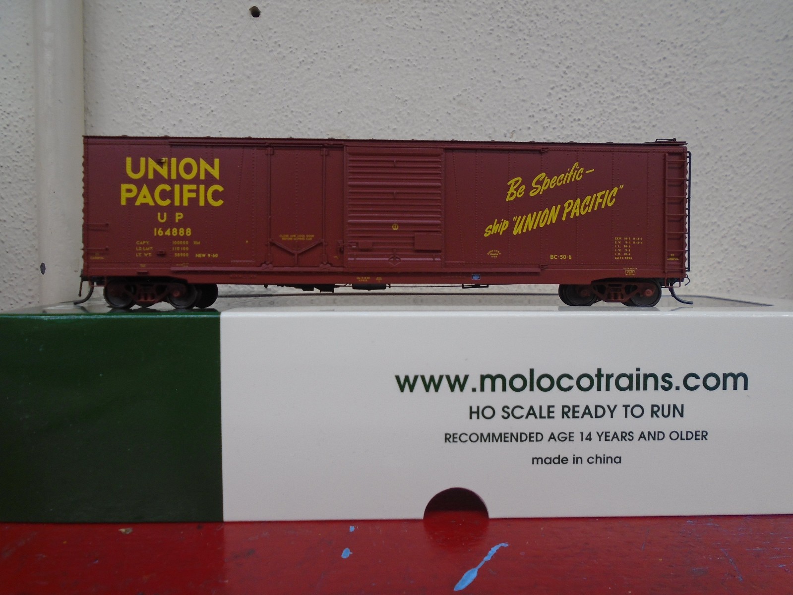 Moloco Trains Union Pacific BC-50-6 Omaha XM 50\' Combination Door Boxcar 75069