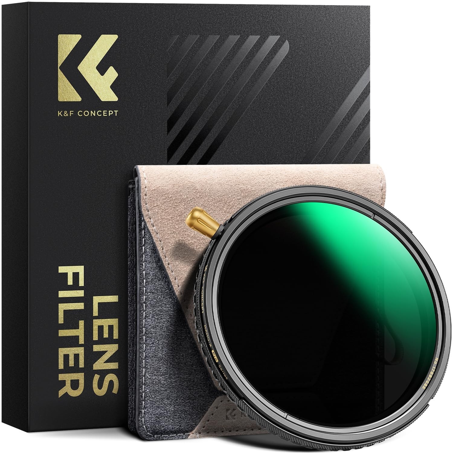 K&F CONCEPT Nano-X PRO 82mm 3-in-1 ND2-32 CPL Black Diffusion Filter