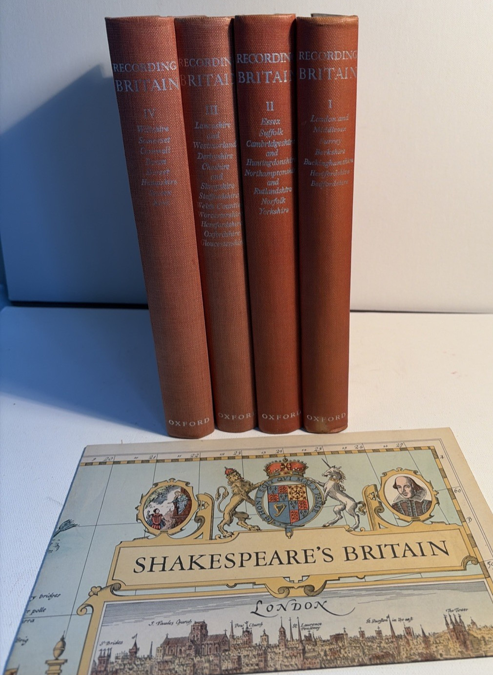RECORDING BRITAIN Complete 4 Vol Set 1946-1949 Arnold Palmer 1st EdiOxford w/Map