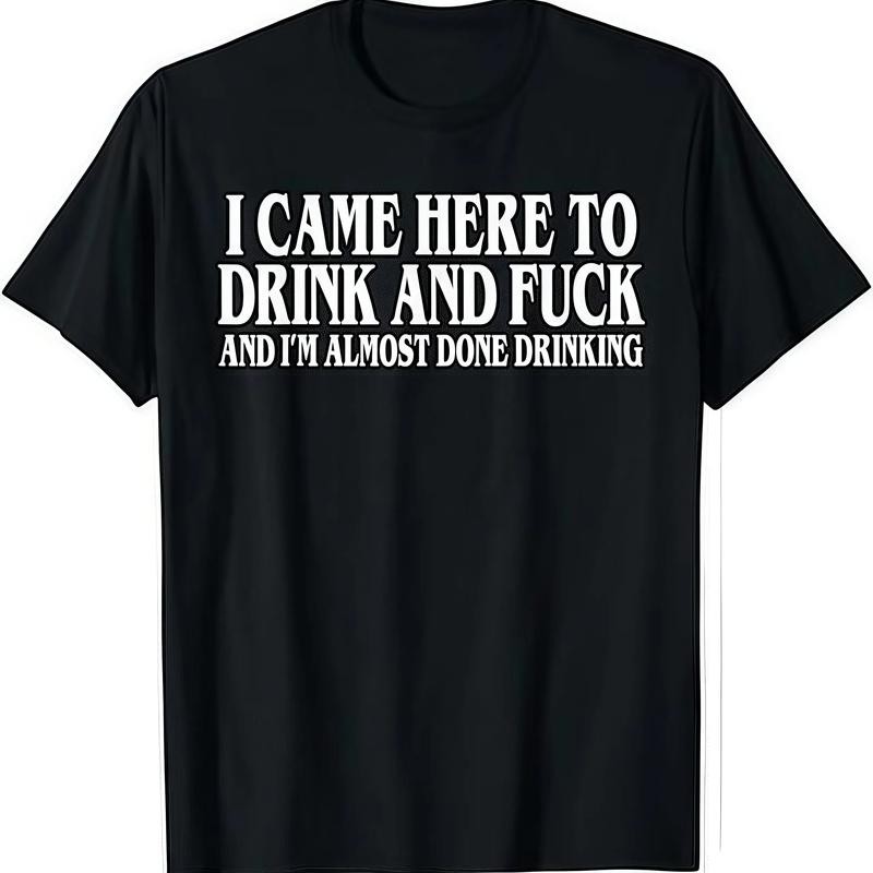 Unisex Funny Drink Meme Dark‑Humor Y2K Ironic Graphic T‑Shirt Unisex Funny Drink Meme Dark‑Humor Y2K Ironic Graphic T‑Shirt