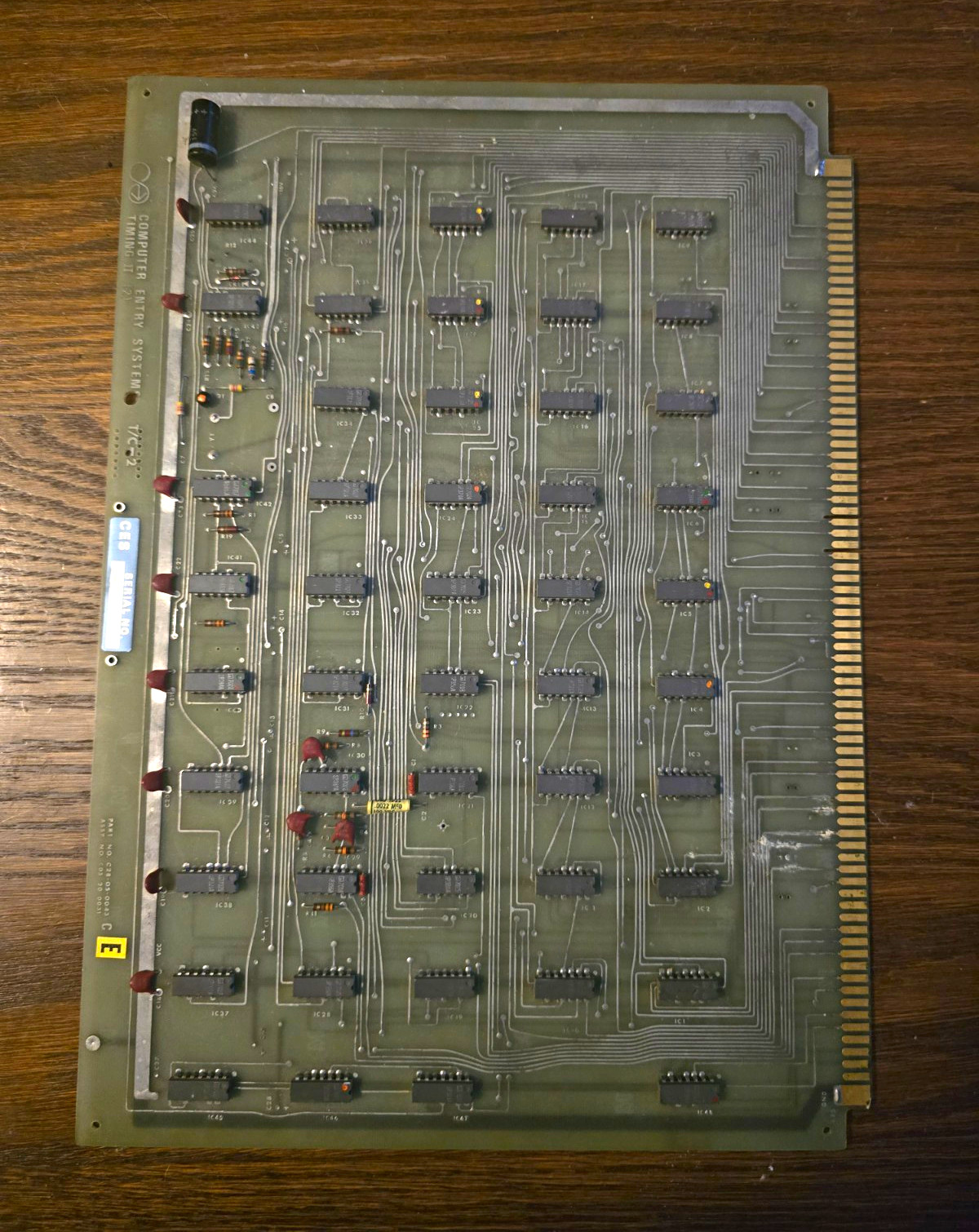 Rare Antique PCB From Computer Entry Systems Rare Antique PCB From Computer Entry Systems