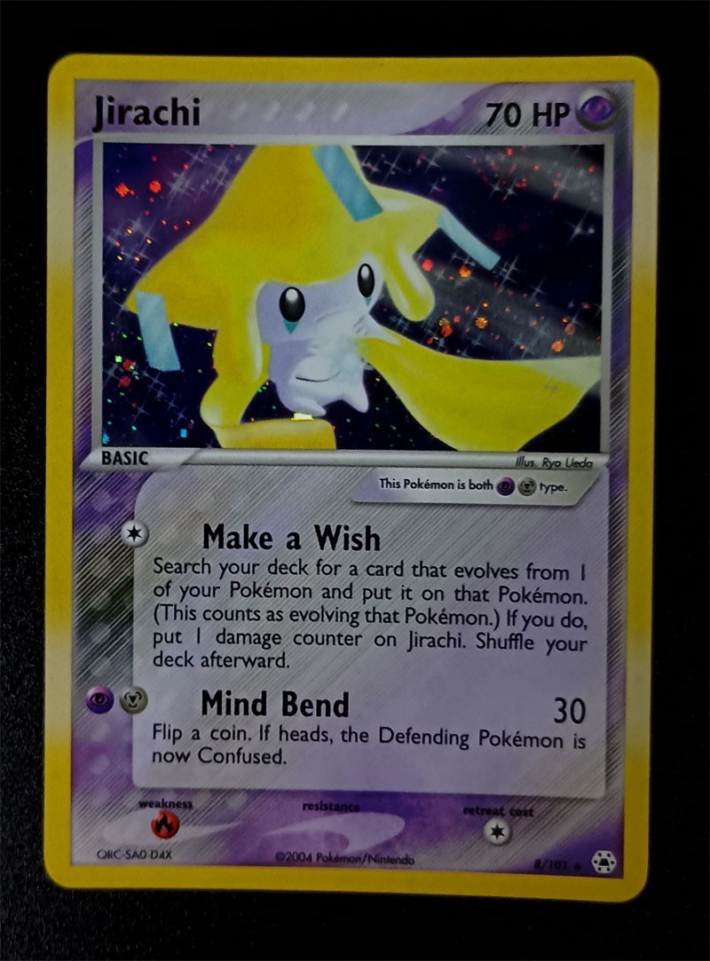 Jirachi 8/101 Holo Rare Swirl EX Hidden Legends NM With Free eBay Shipping Jirachi 8/101 Holo Rare Swirl EX Hidden Legends NM With Free eBay Shipping