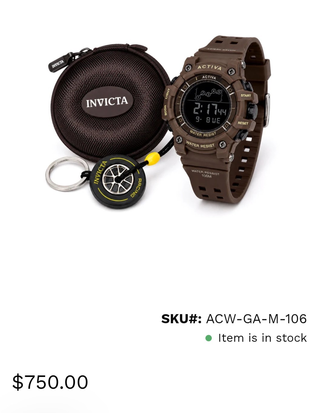 Invicta Brown ACW-GA-M-106 Invicta Brown ACW-GA-M-106