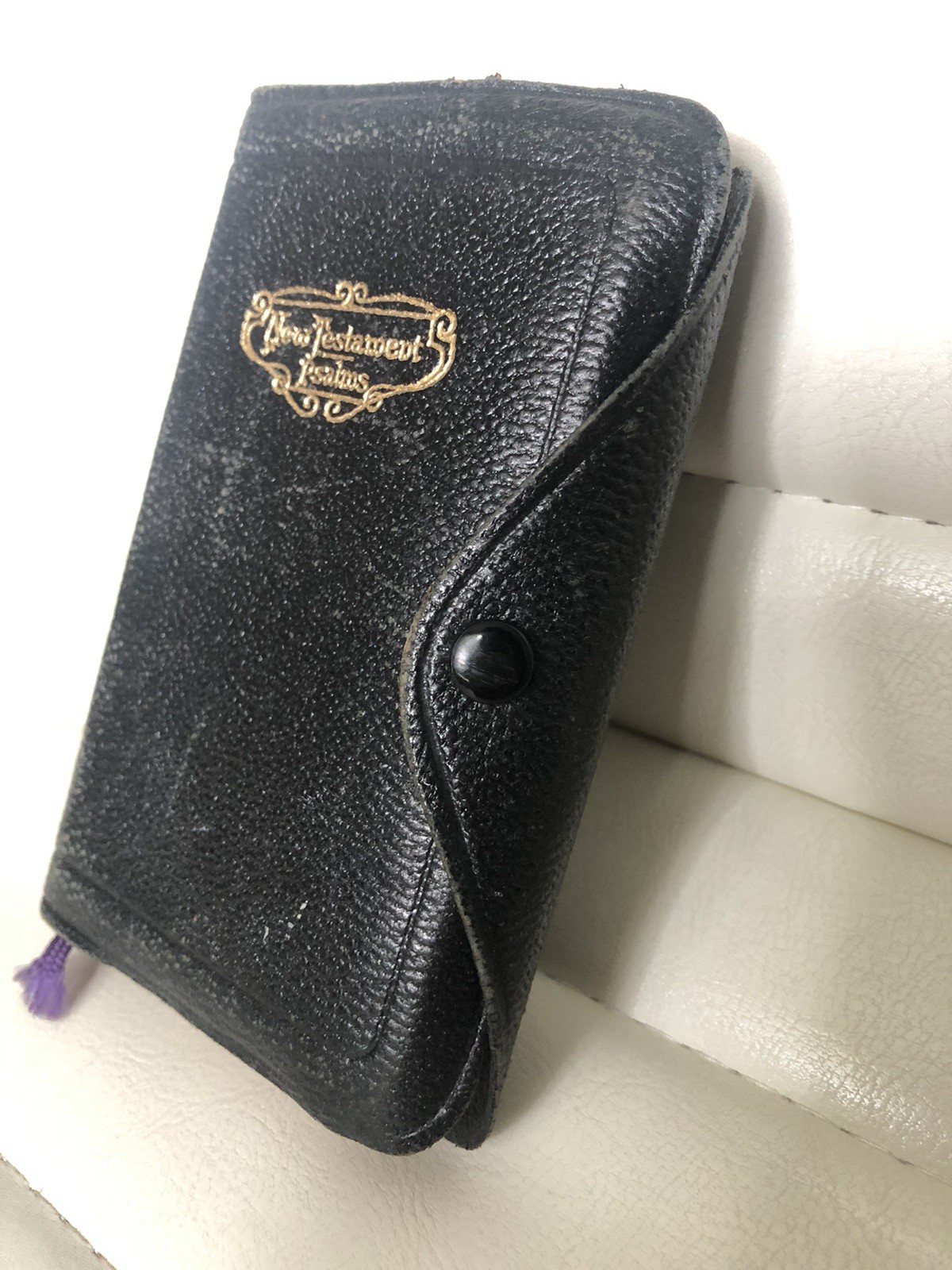 Vintage Holman Bible Genuine Leather New Testament, Psalms Snapflap