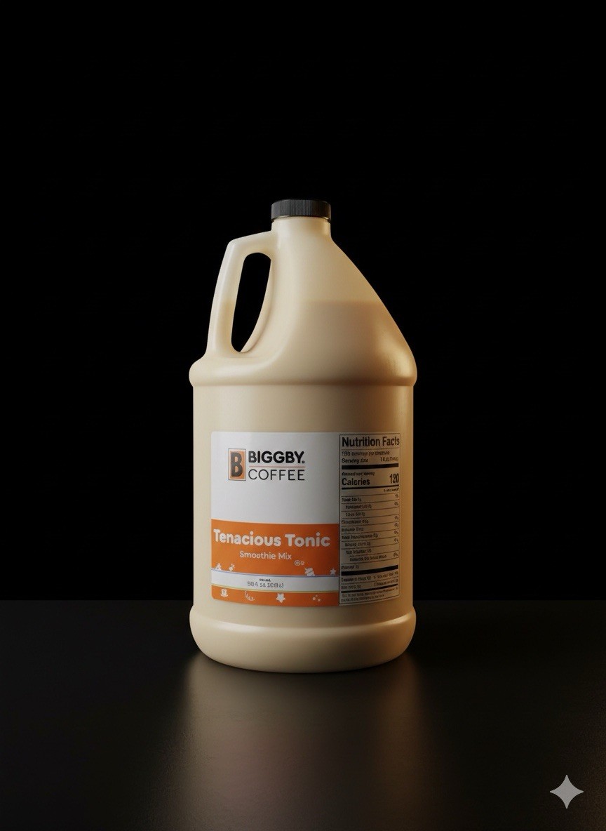 BIGGBY COFFEE TENACIOUS TONIC MIX THICK SAUCE SYRUP FRESH 128 FL OZ FRESH NEW