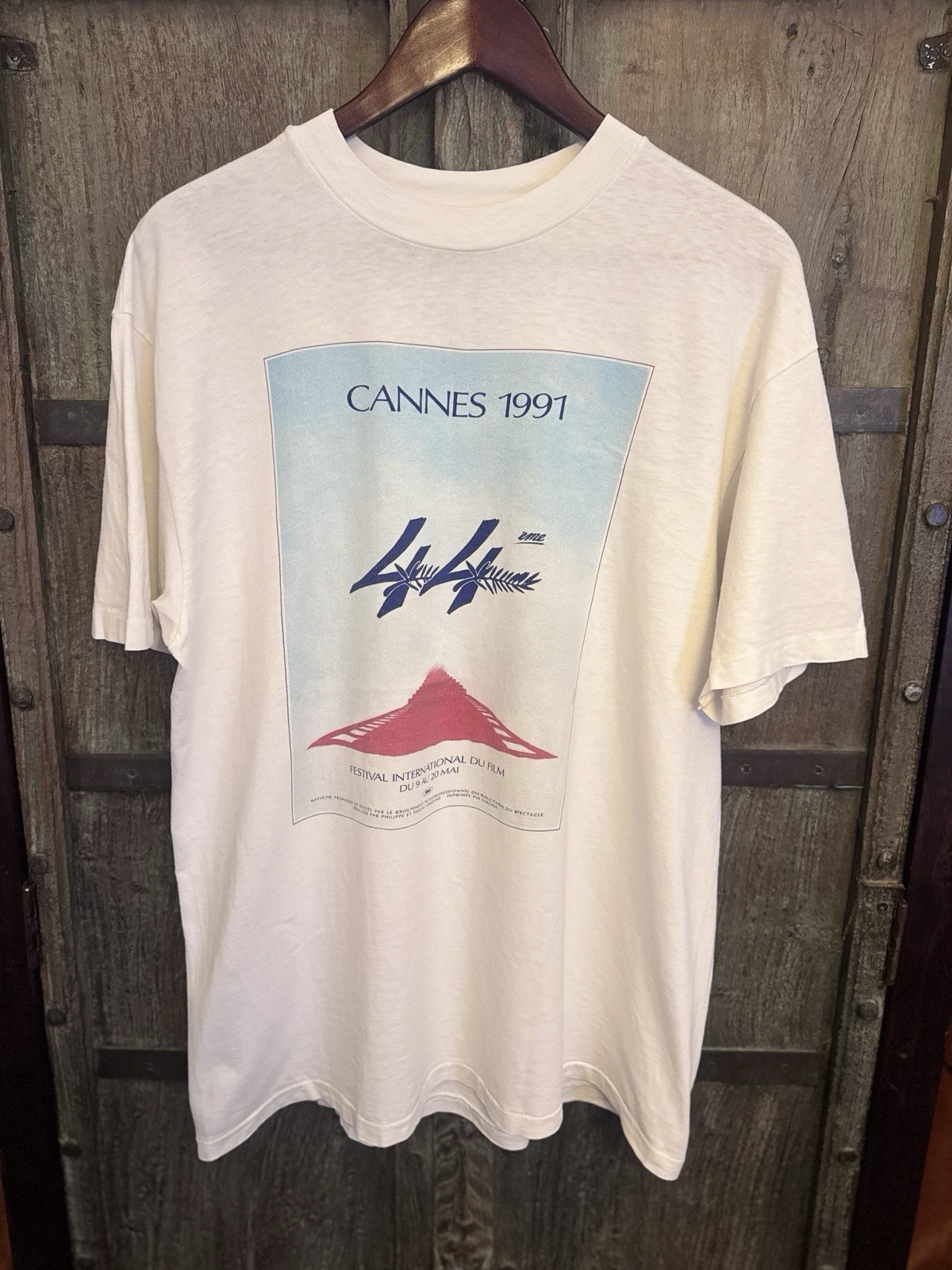 Vintage 1991 Cannes Film Festival Shirt — XL (22.5 x 29.5)