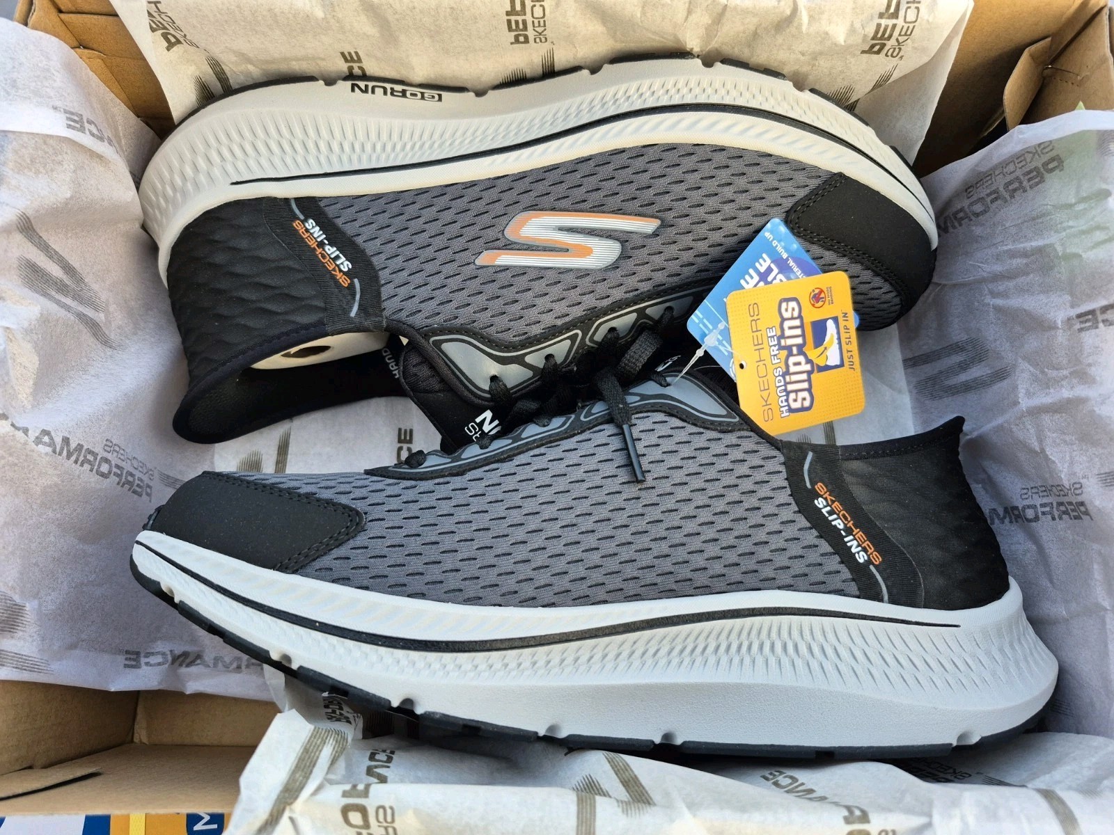 Skechers Mens Go Run Consistent 2 220863/BKCC Black Running Shoes Sneakers US 10