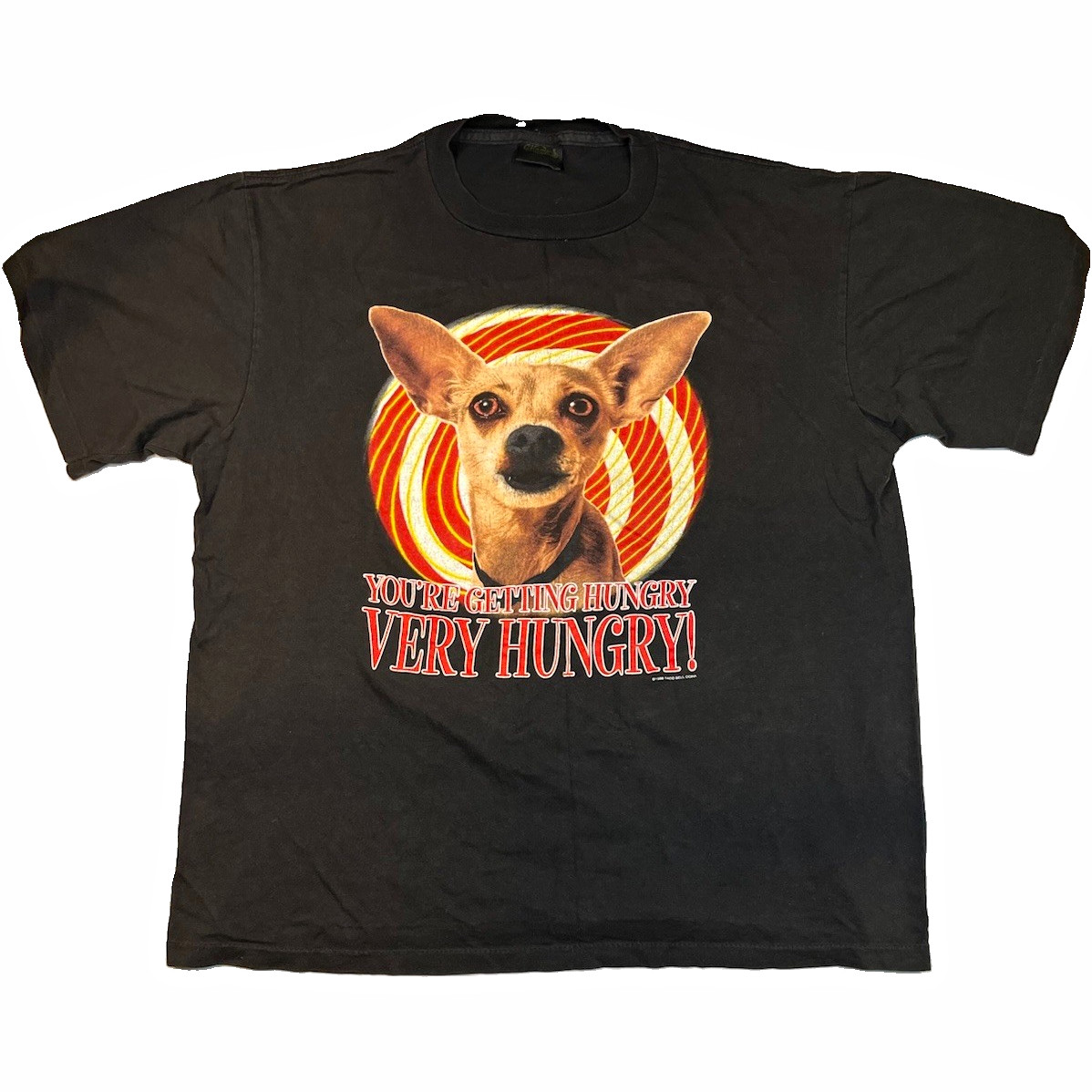 Vintage 1999 Taco Bell Chihuahua T Shirt XL Black Changes Getting Hungry 90s Vintage 1999 Taco Bell Chihuahua T Shirt XL Black Changes Getting Hungry 90s