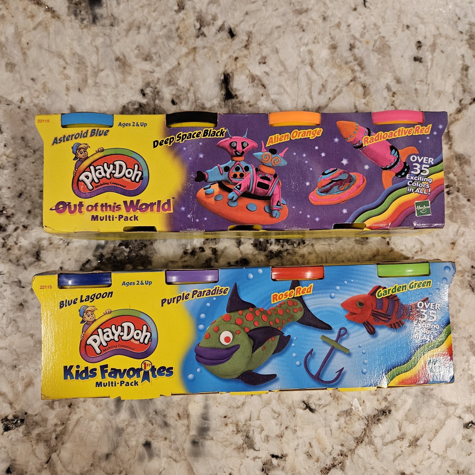 NEW Vintage 2000/2001 Multi-Pack Play-Doh Unopened x2 - NEW Vintage 2000/2001 Multi-Pack Play-Doh Unopened x2 -