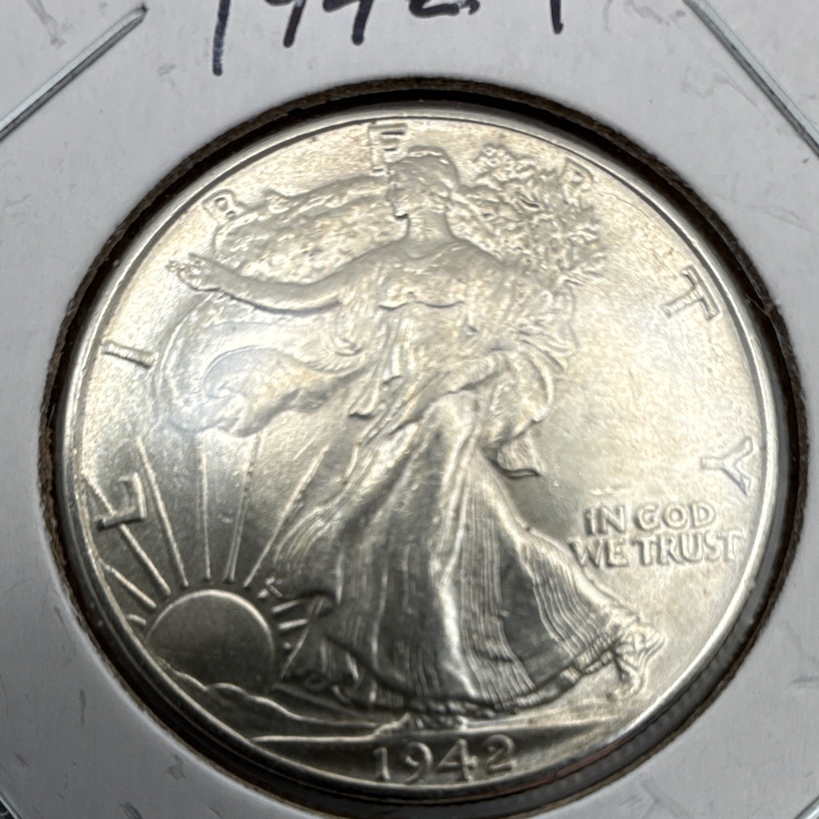 1942-P Liberty Walking Half Dollar 50C Philadelphia Business Strike 90% Silver 1942-P Liberty Walking Half Dollar 50C Philadelphia Business Strike 90% Silver