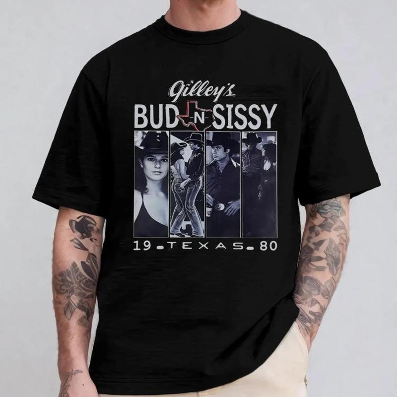 Vintage Urban Cowboy T Shirt Featuring Gilleys Bud and Sissy 1980 Texas Graphic Vintage Urban Cowboy T Shirt Featuring Gilleys Bud and Sissy 1980 Texas Graphic