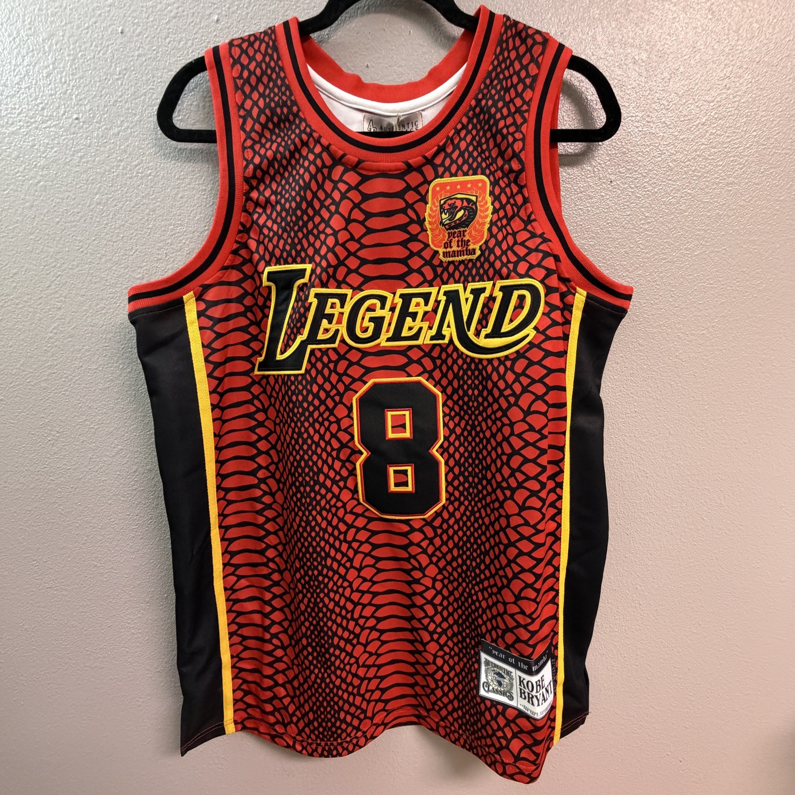 Headgear Classics Legend Stitched Basketball Tribute Jersey Red Men Small M Headgear Classics Legend Stitched Basketball Tribute Jersey Red Men Small M