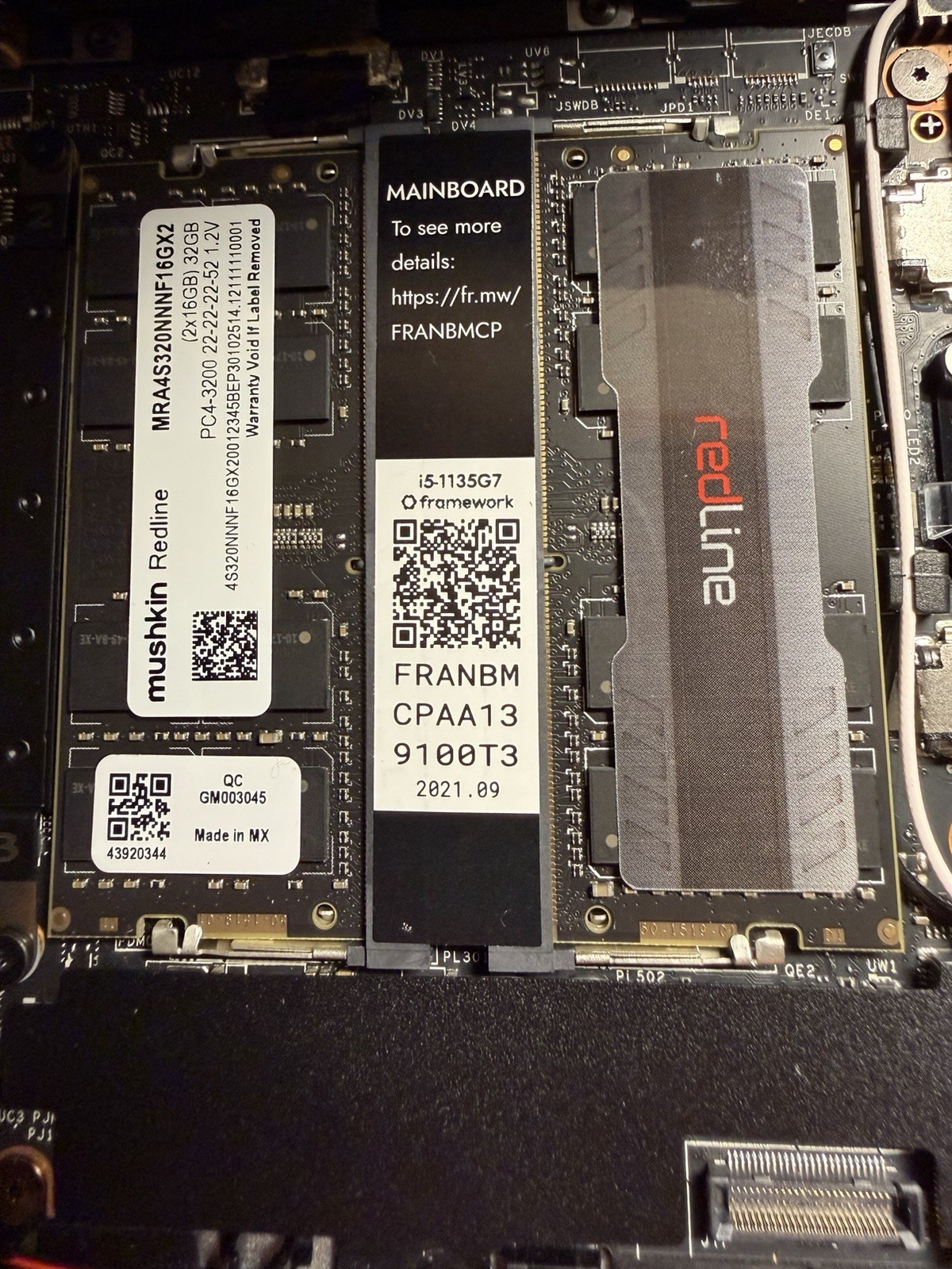 mushkin Redline pc4-3200 MRA4S320NNNf16GX2 (16x2) 32GB mushkin Redline pc4-3200 MRA4S320NNNf16GX2 (16x2) 32GB