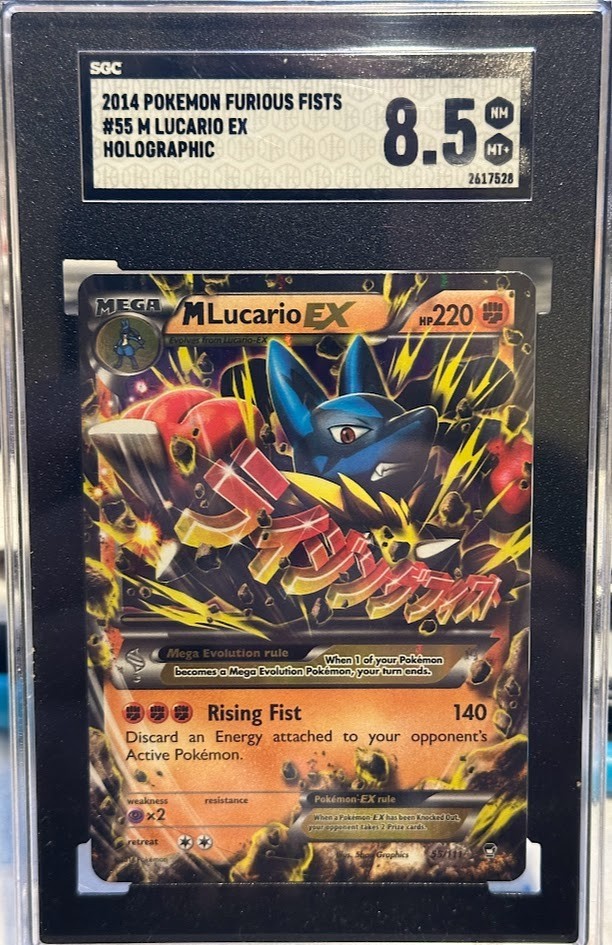 2014 Pokemon XY Furious Fists M Lucario EX #55 Ultra Rare SCG 8.5 2014 Pokemon XY Furious Fists M Lucario EX #55 Ultra Rare SCG 8.5