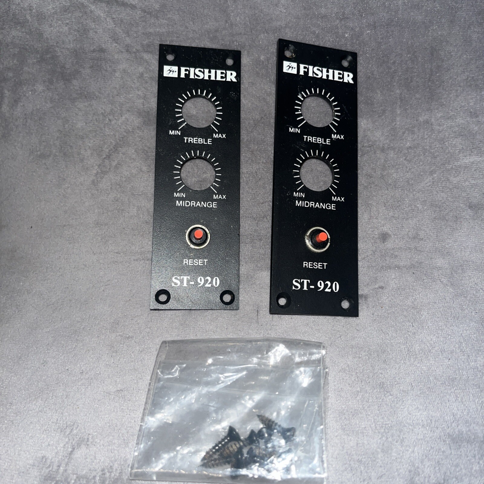 Used Set of Fisher ST-920 Reset Panels & Matching Screws