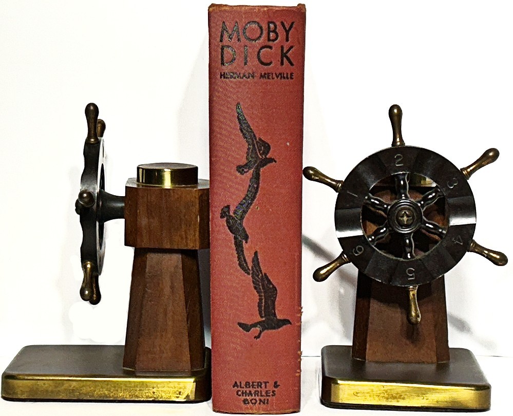 1930 s MOBY DICK Art Deco ILLUSTRATED whaling RARE whale ship HERMAN MELVILLE