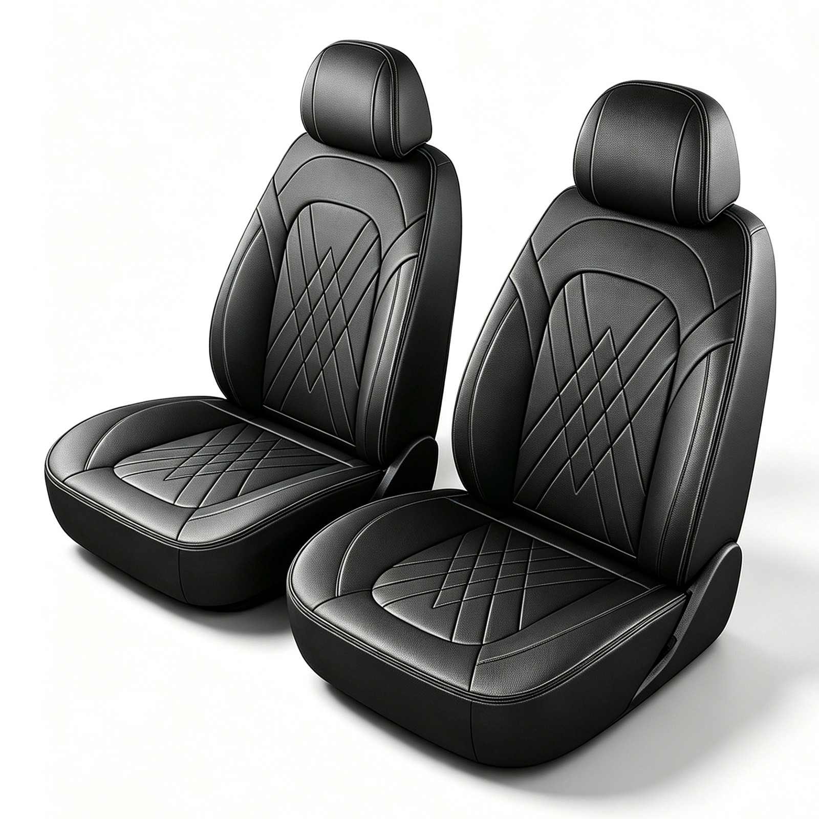 AIZDLBB Car 2-Seat Covers Front Row Pad  Black For Honda Civic 2003-2026 Cushion