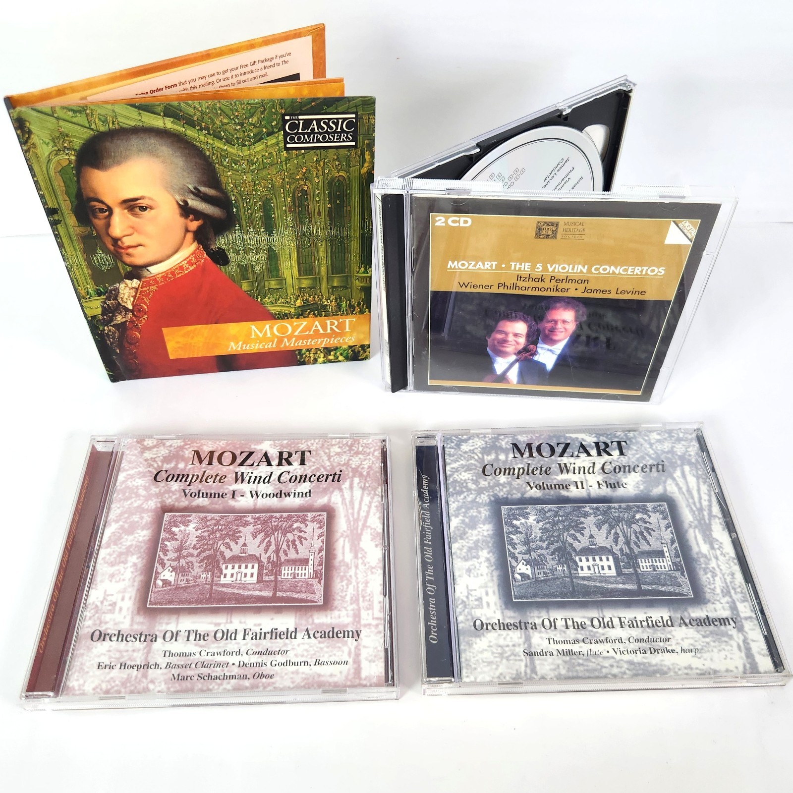 LOT of Classic Composers Mozart Musical Masterpieces CD collection 5 CDs LOT of Classic Composers Mozart Musical Masterpieces CD collection 5 CDs