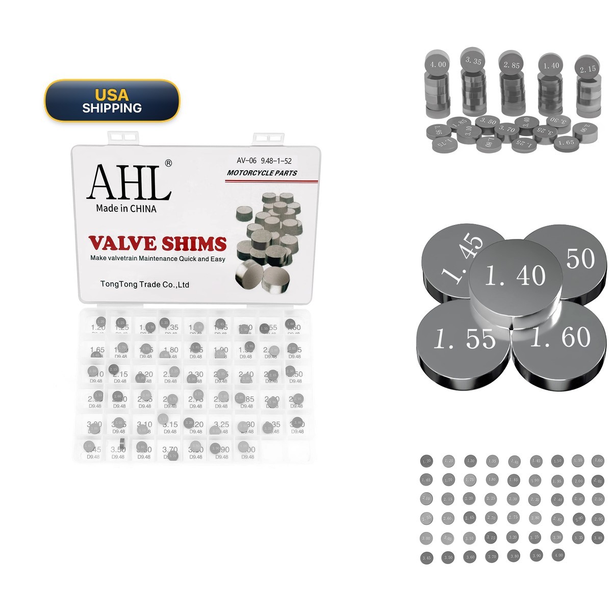AHL 9.48mm O.D. Valve Shim Kit for Suzuki DR-Z400E 2000-2007 (52pcs) AHL 9.48mm O.D. Valve Shim Kit for Suzuki DR-Z400E 2000-2007 (52pcs)