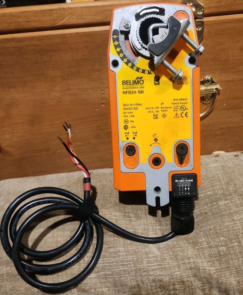 Belimo NFB24-SR Damper Actuator This Was $350 New. This Is Open Box Never Used. Belimo NFB24-SR Damper Actuator This Was $350 New. This Is Open Box Never Used.