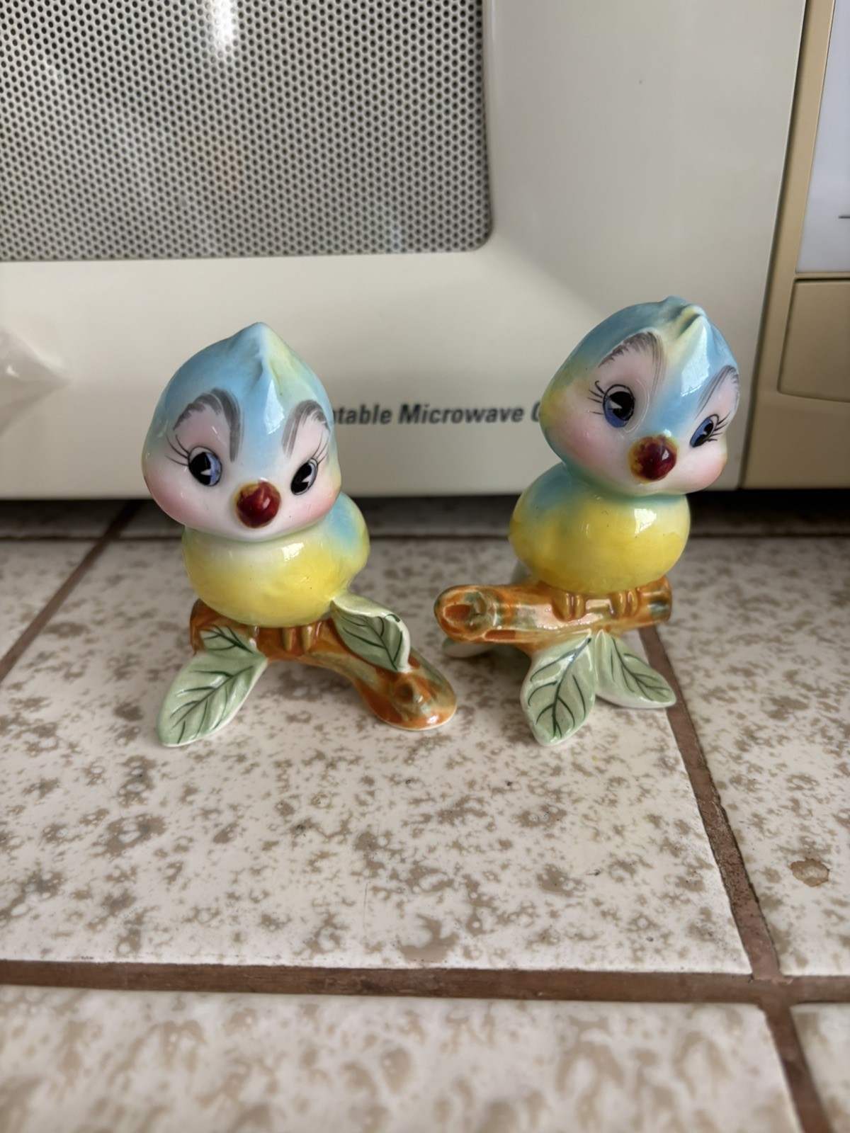 PY Napco Japan Vintage Bluebird On Branches Salt And Pepper Shakers MCM nice PY Napco Japan Vintage Bluebird On Branches Salt And Pepper Shakers MCM nice