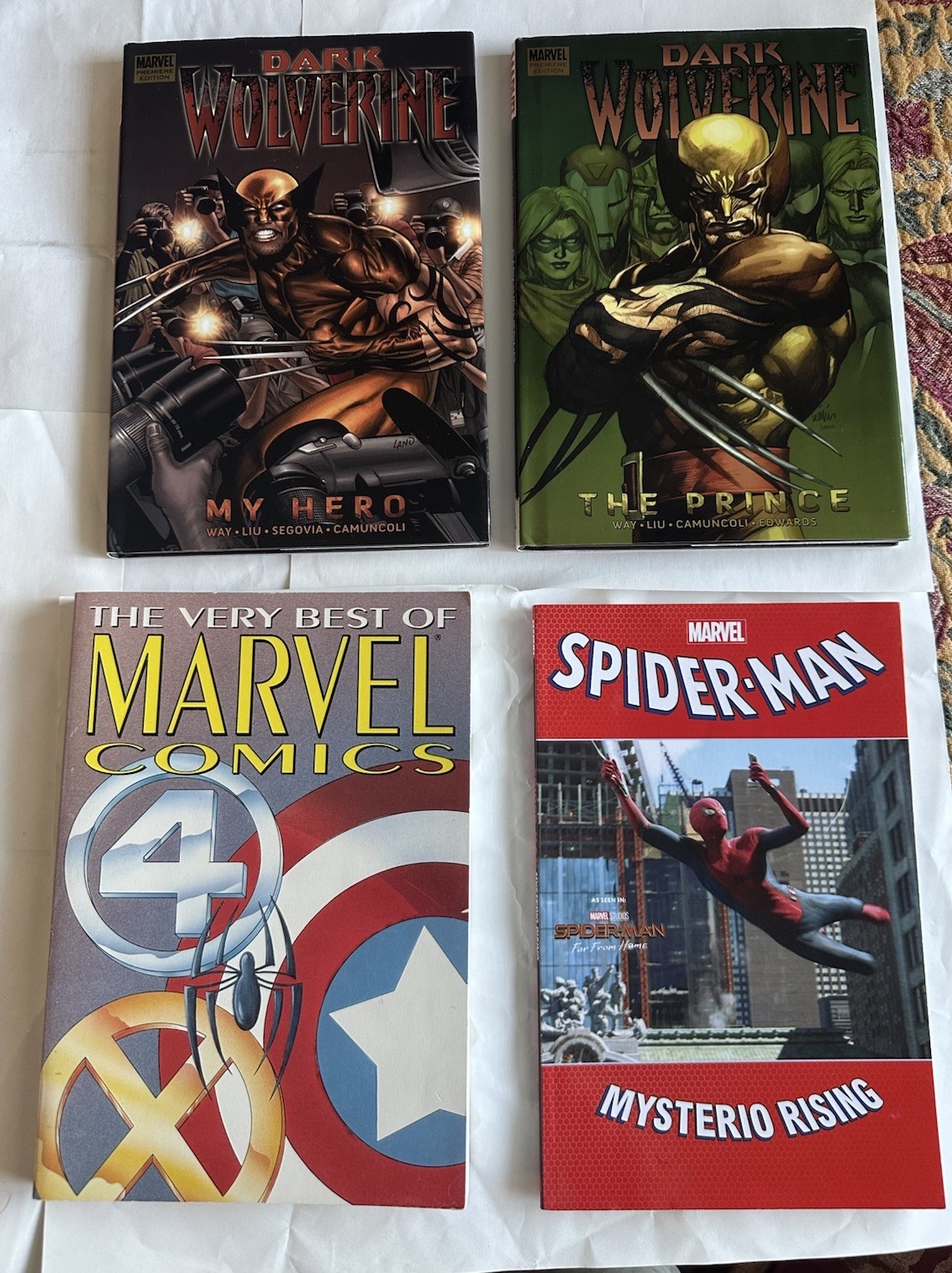 Marvel Lot Of 4- Dark Wolverine vol 1-2 HC + Spiderman & Best Of TPB Comic Books Marvel Lot Of 4- Dark Wolverine vol 1-2 HC + Spiderman & Best Of TPB Comic Books