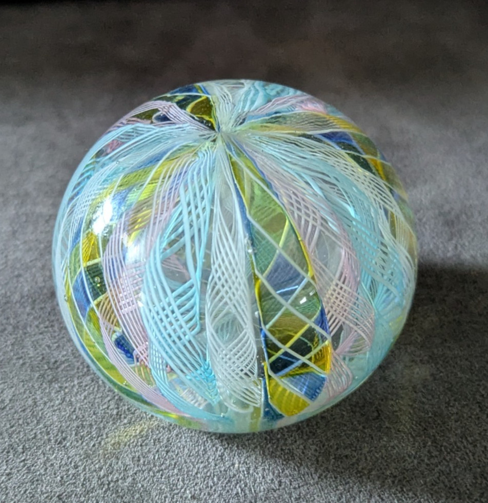 Vintage Murano Style Art Glass Paperweight - 2 1/2\ Vintage Murano Style Art Glass Paperweight - 2 1/2\