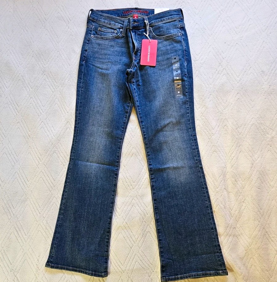 Lucky Brand Sweet Mid Rise Boot Bootcut Stretch Jeans Blue 4 (27\ Lucky Brand Sweet Mid Rise Boot Bootcut Stretch Jeans Blue 4 (27\