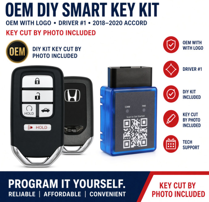 OEM 2018-2022 HONDA ACCORD SMART KEYLESS PROXIMITY REMOTE FOB 72147-TVA-A21 #1 OEM 2018-2022 HONDA ACCORD SMART KEYLESS PROXIMITY REMOTE FOB 72147-TVA-A21 #1