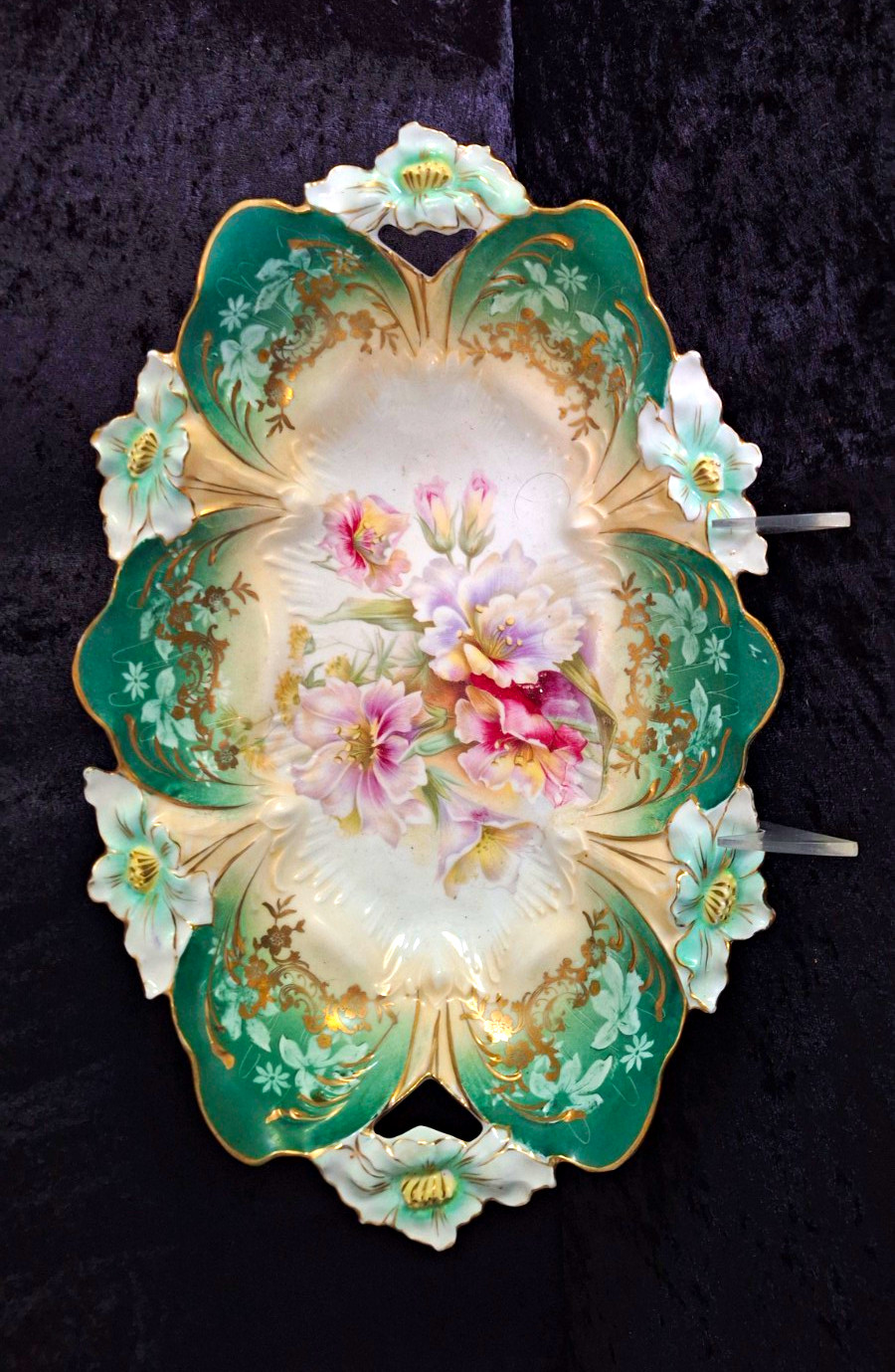 R S Prussia lily mold bun tray R S Prussia lily mold bun tray
