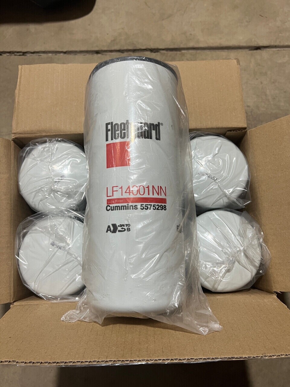 (6) Genuine Fleetguard LF14001NN Oil Filter Cummins 5575298 (6 pack) (6) Genuine Fleetguard LF14001NN Oil Filter Cummins 5575298 (6 pack)
