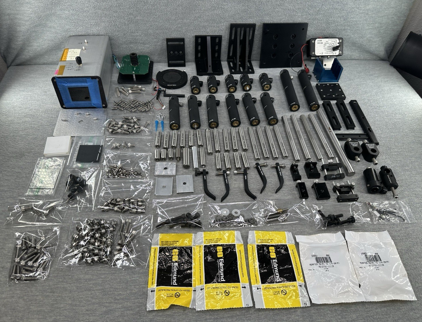 LOT OF - Edmund Optics Newport Optical Adapters, Angle Mount, Screw & More