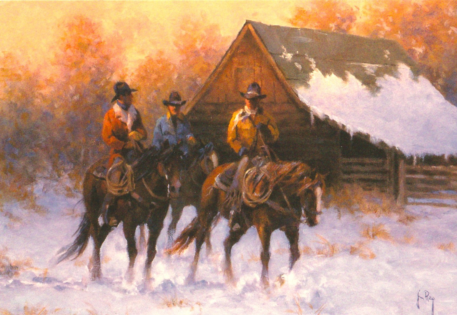 COWBOY CHRISTMAS ~NEW Leanin\' Tree Card with envelope ~Western Christmas theme COWBOY CHRISTMAS ~NEW Leanin\' Tree Card with envelope ~Western Christmas theme