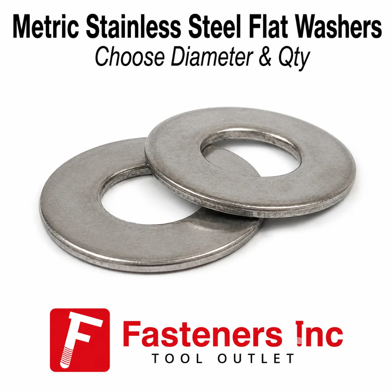 Stainless Steel Flat Washer DIN 125A M2 M2.5 M3 M4 M5 M6 M8 M10 M12 M14 M16 M20