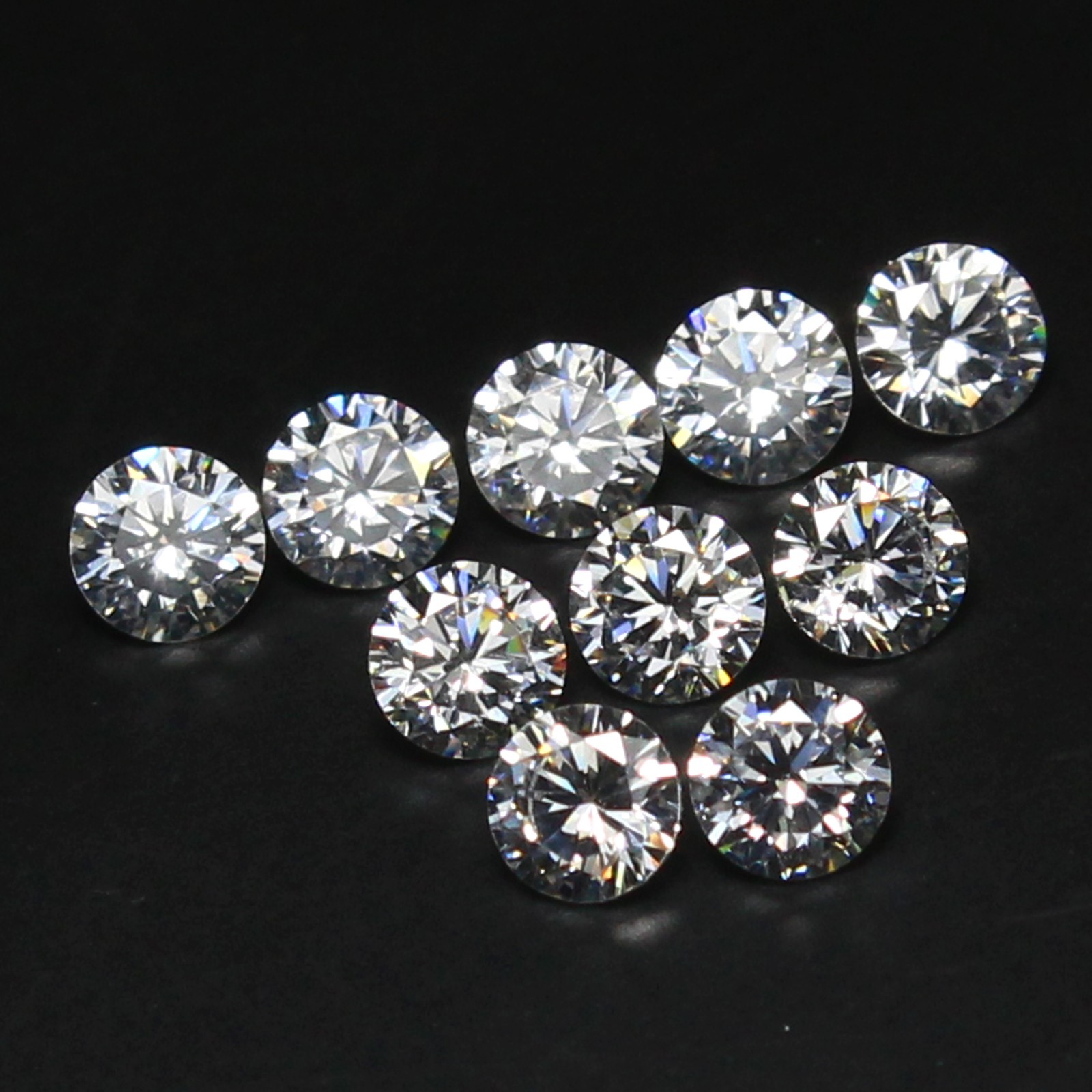 Natural 3.8 Ct Certified D Color VVS1 Brilliant Cut 4.75 MM Round Diamond 10 Pcs