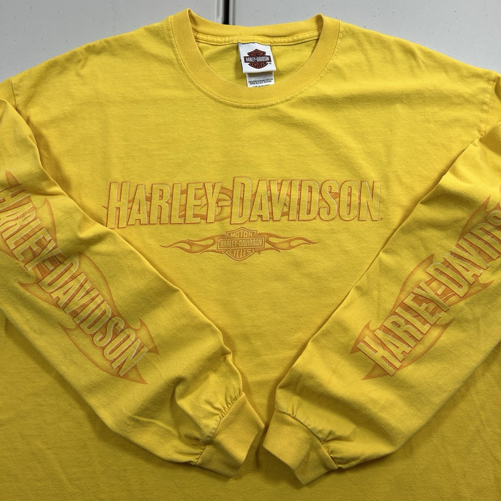 Vintage y2k Harley Davidson Motorcycles Flames Graphic Long Sleeve Shirt 2007 XL Vintage y2k Harley Davidson Motorcycles Flames Graphic Long Sleeve Shirt 2007 XL