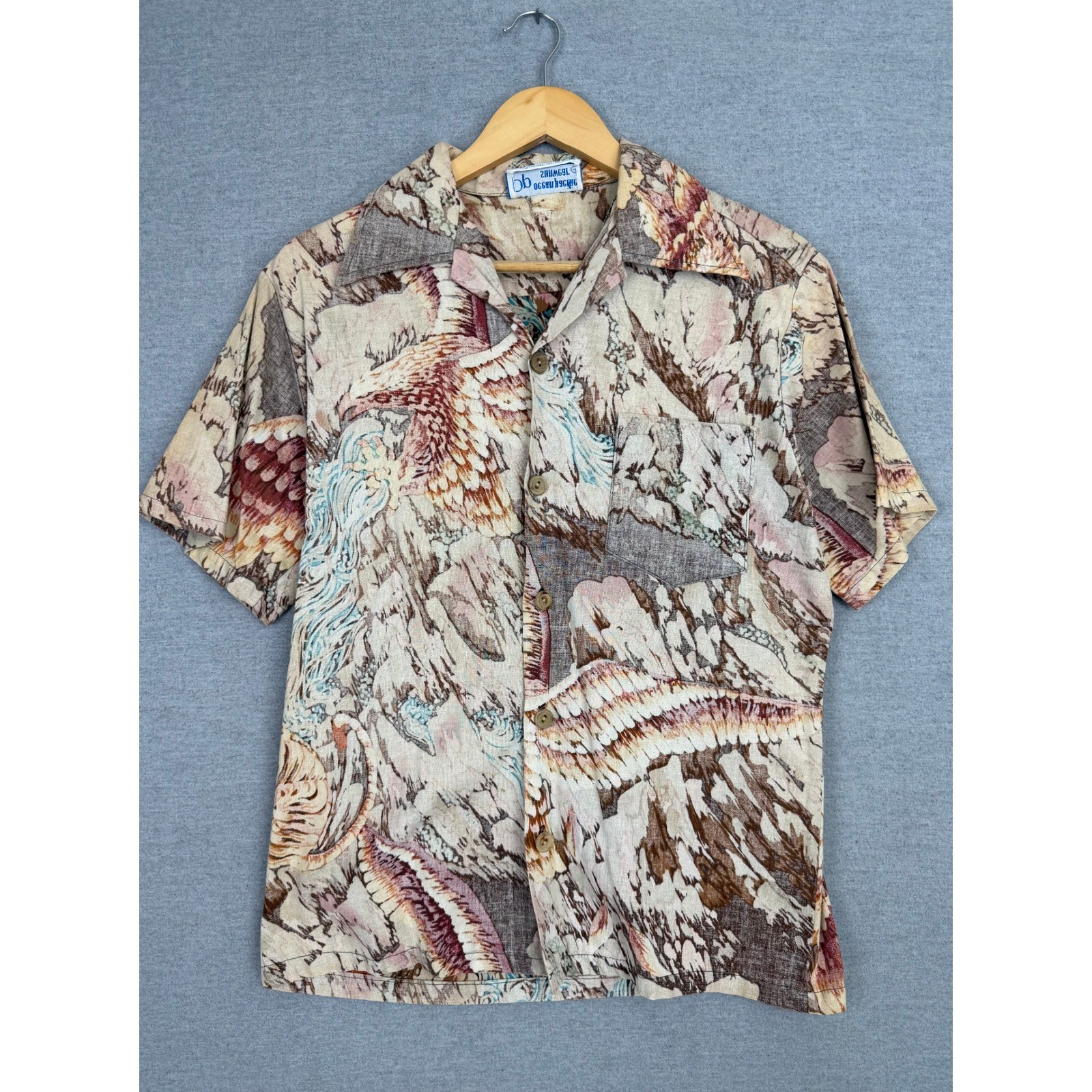 Vintage Ocean Pacific OP Sunwear Tiger Print Button Shirt Mens M 70s hippie Vintage Ocean Pacific OP Sunwear Tiger Print Button Shirt Mens M 70s hippie