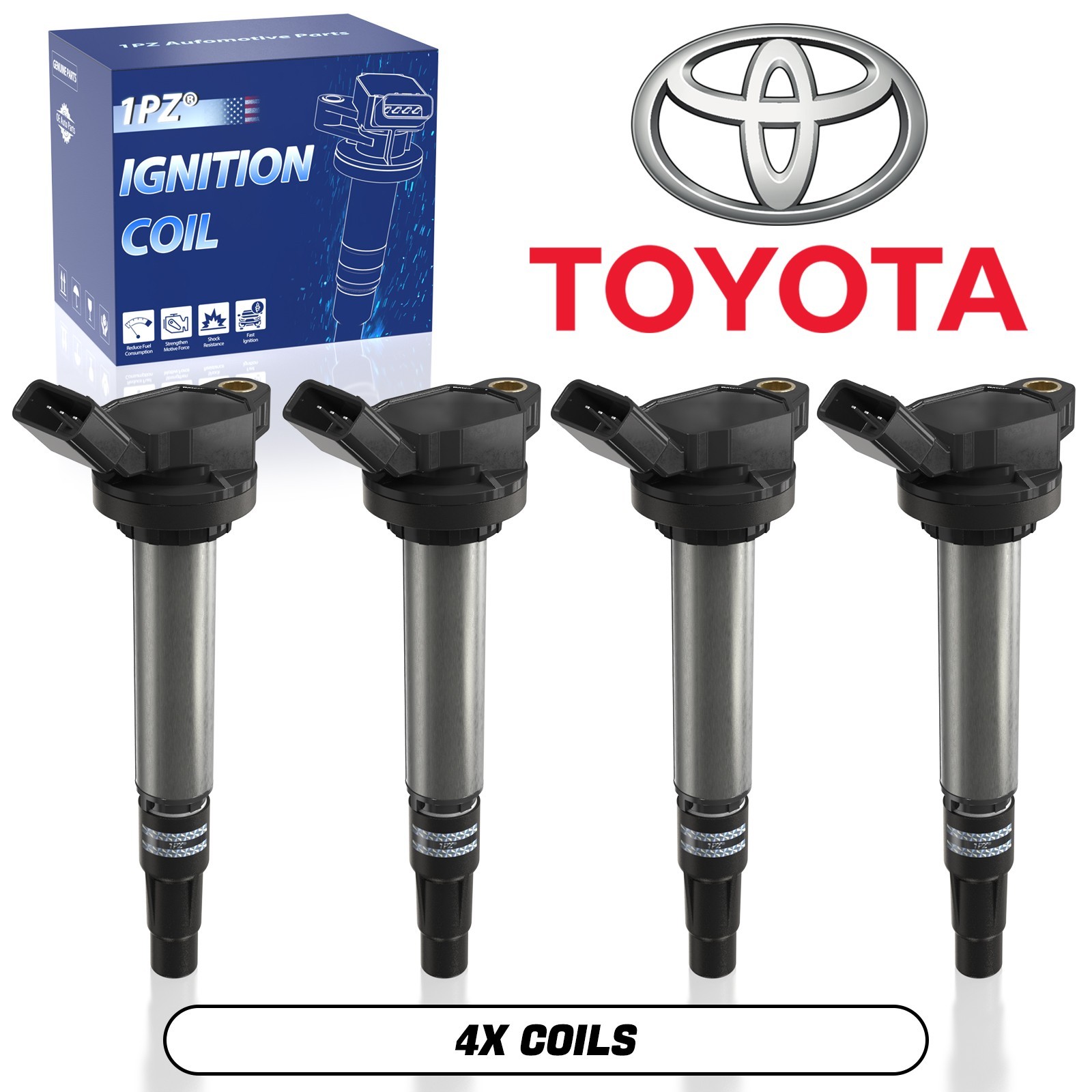 4x Ignition Coil For Denso 90919-02258 673-1310 Fits Toyota Corolla Prius 1.8L 4x Ignition Coil For Denso 90919-02258 673-1310 Fits Toyota Corolla Prius 1.8L