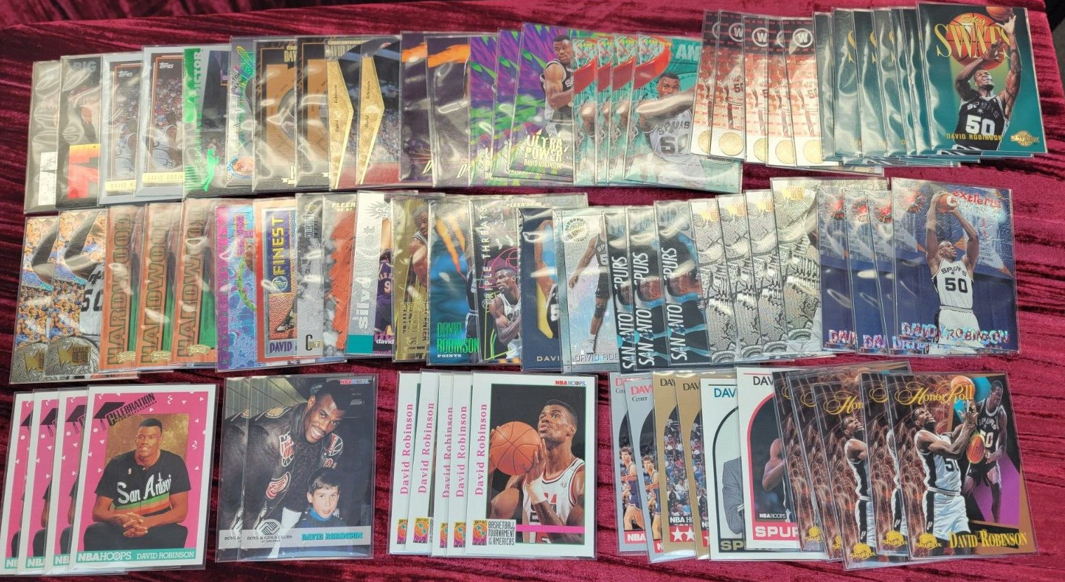 80x CARD LOT DAVID ROBINSON NBA HOF INSERT RARE 90s value invest w/ rc rookies 80x CARD LOT DAVID ROBINSON NBA HOF INSERT RARE 90s value invest w/ rc rookies