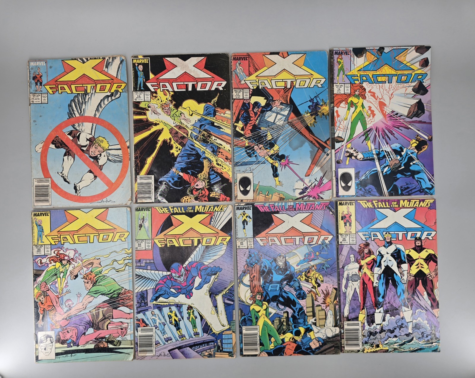 X-Factor #15 16 17 18 20 24 25 26 Marvel 8 Comic Reader Lot 1987-88