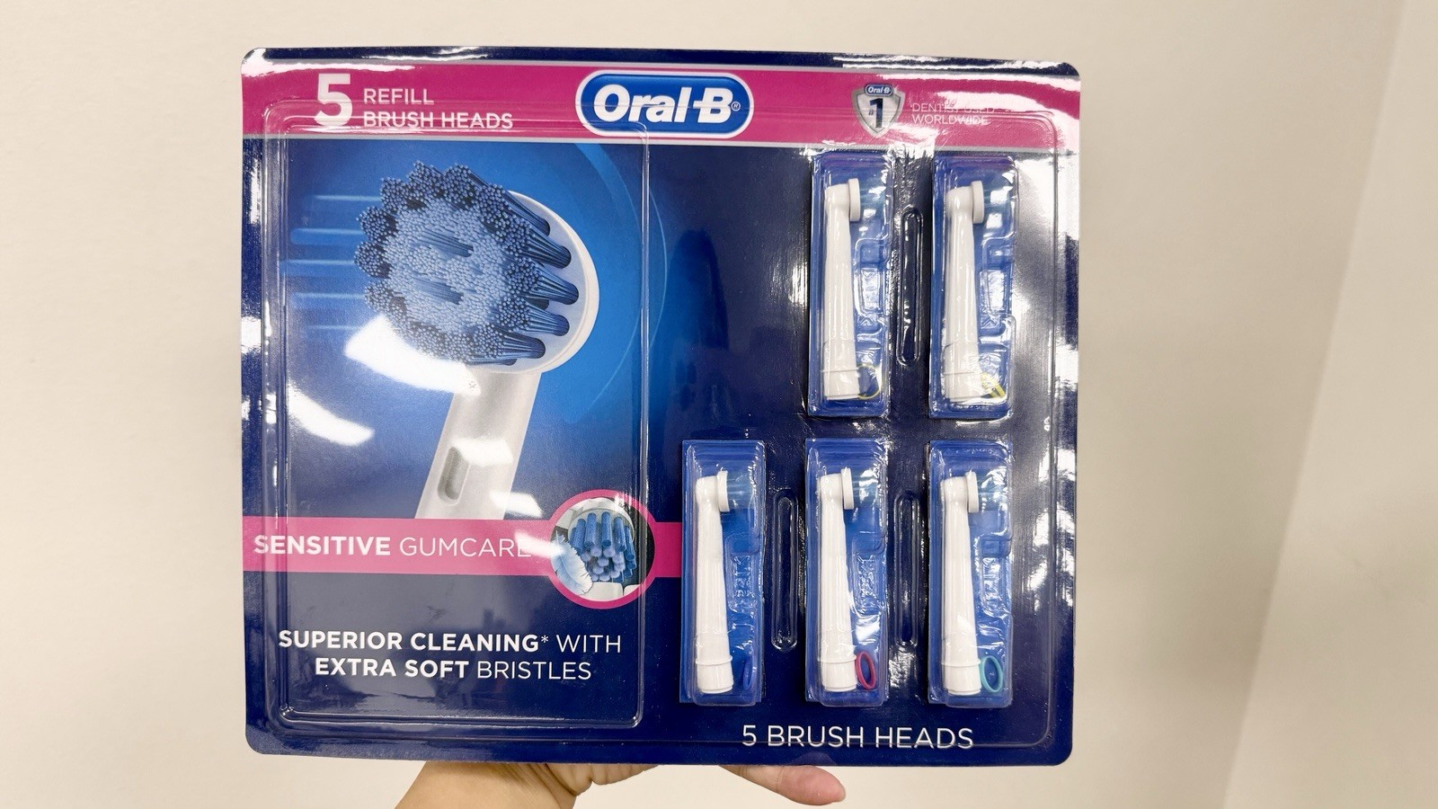 Oral-B Refill Brush Heads, 5 Pack, Sensitive Gum Care