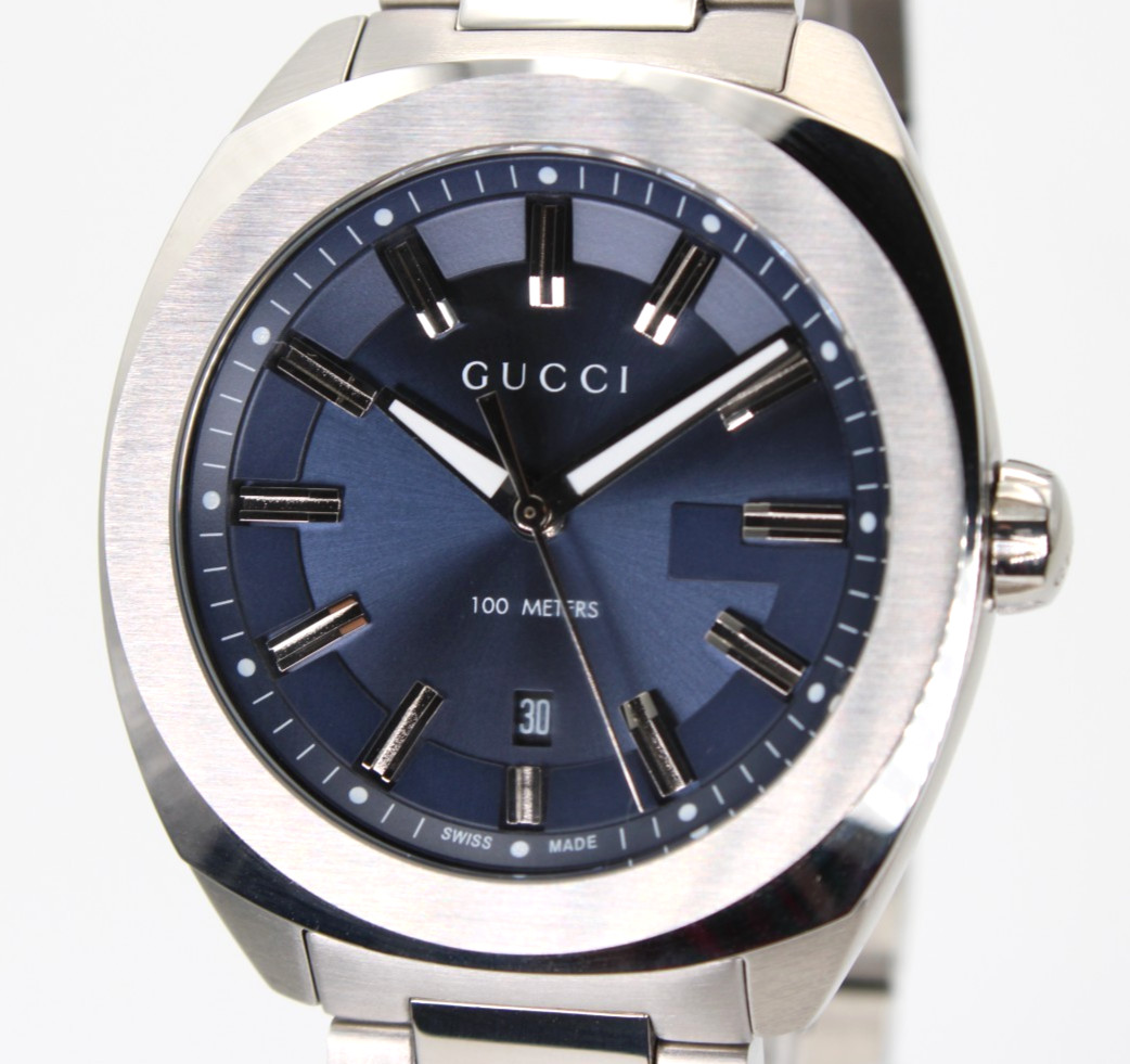 GUCCI GG2570 YA142303 Quartz Blue Dial Men\'s Watch 41mm