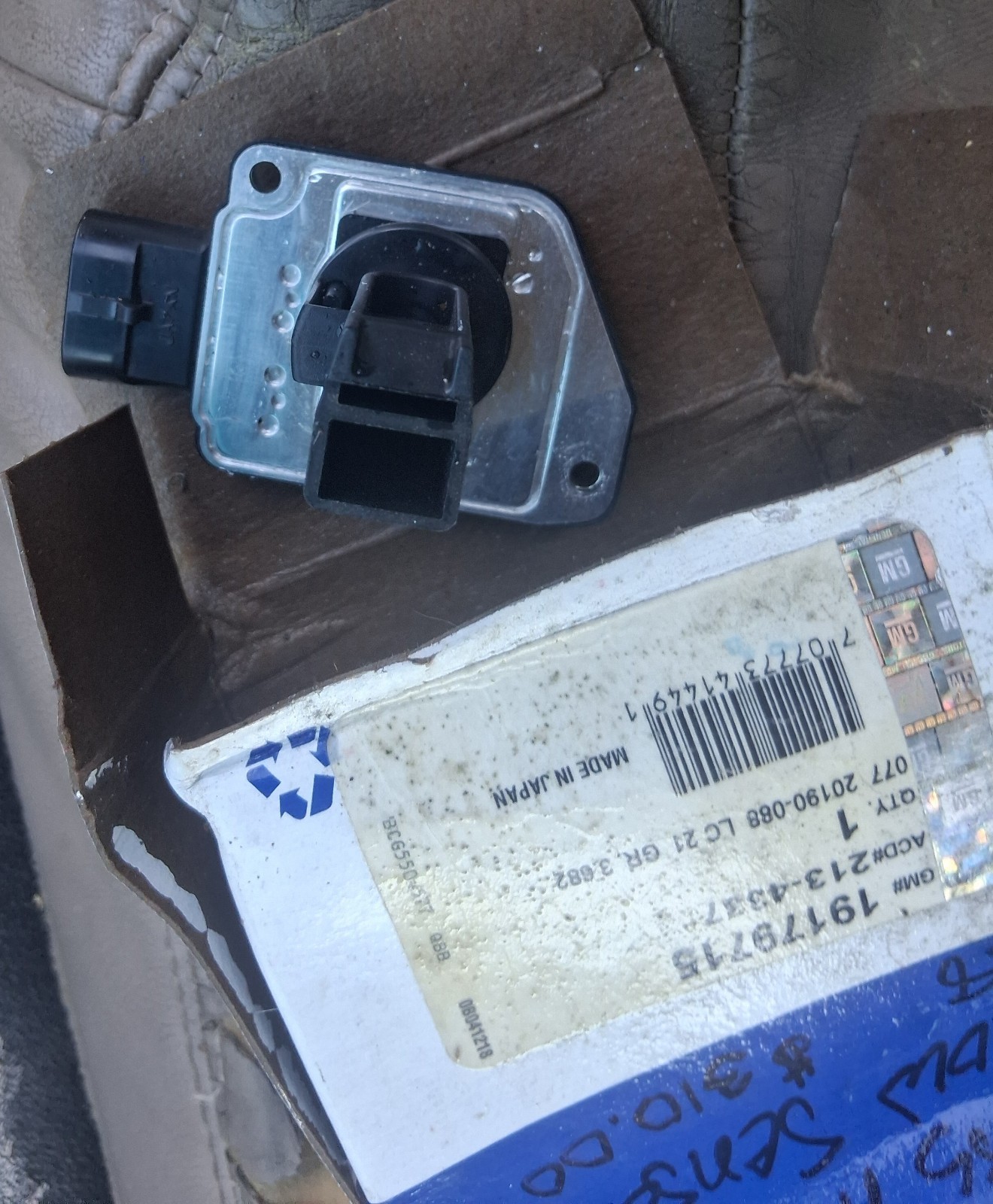 GM Genuine / ACDelco MAF Mass Airflow Sensor 19179715 213-4337 (3.8L V6)