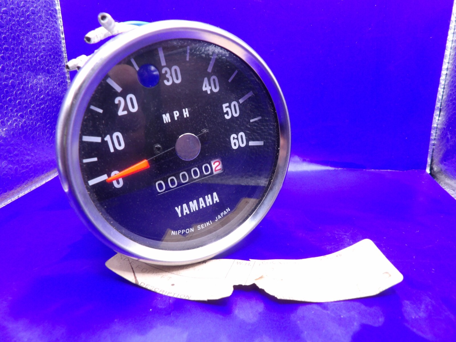 NOS Yamaha JT2 JT-2 1972 Genuine Speedometer Gauge 60 MPH OEM 338-83510-30