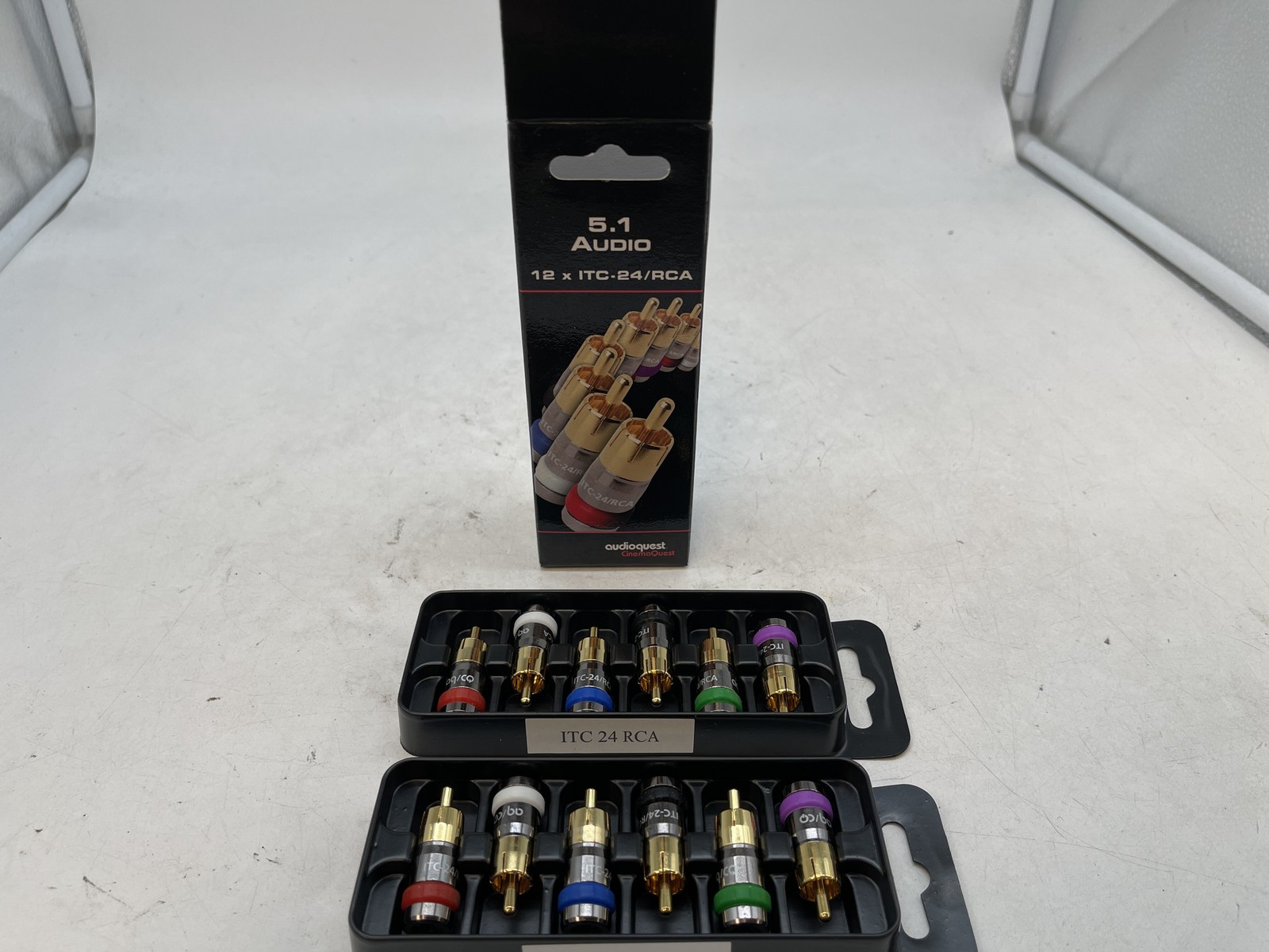 New AudioQuest CinemaQuest 5.1 Audio ITC-24/RCA Connectors (12-Pack) - Free S/H
